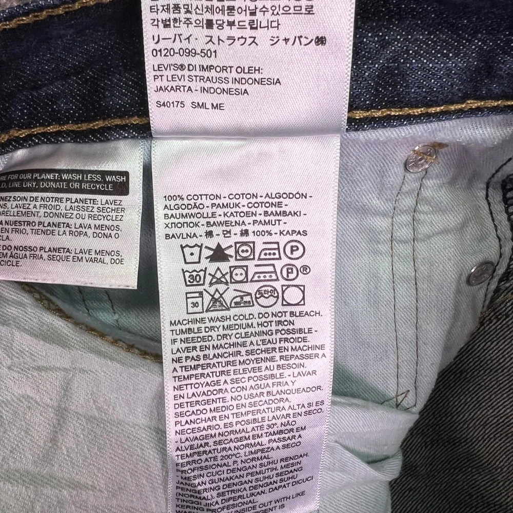 Levis 514 Jeans Mens 37x31 Dark Wash Blue Classic Casual Straight Denim Tag36x32